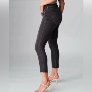 Denim Forum The Lola High Rise Charcoal Skinny Jeans - 28" Inseam